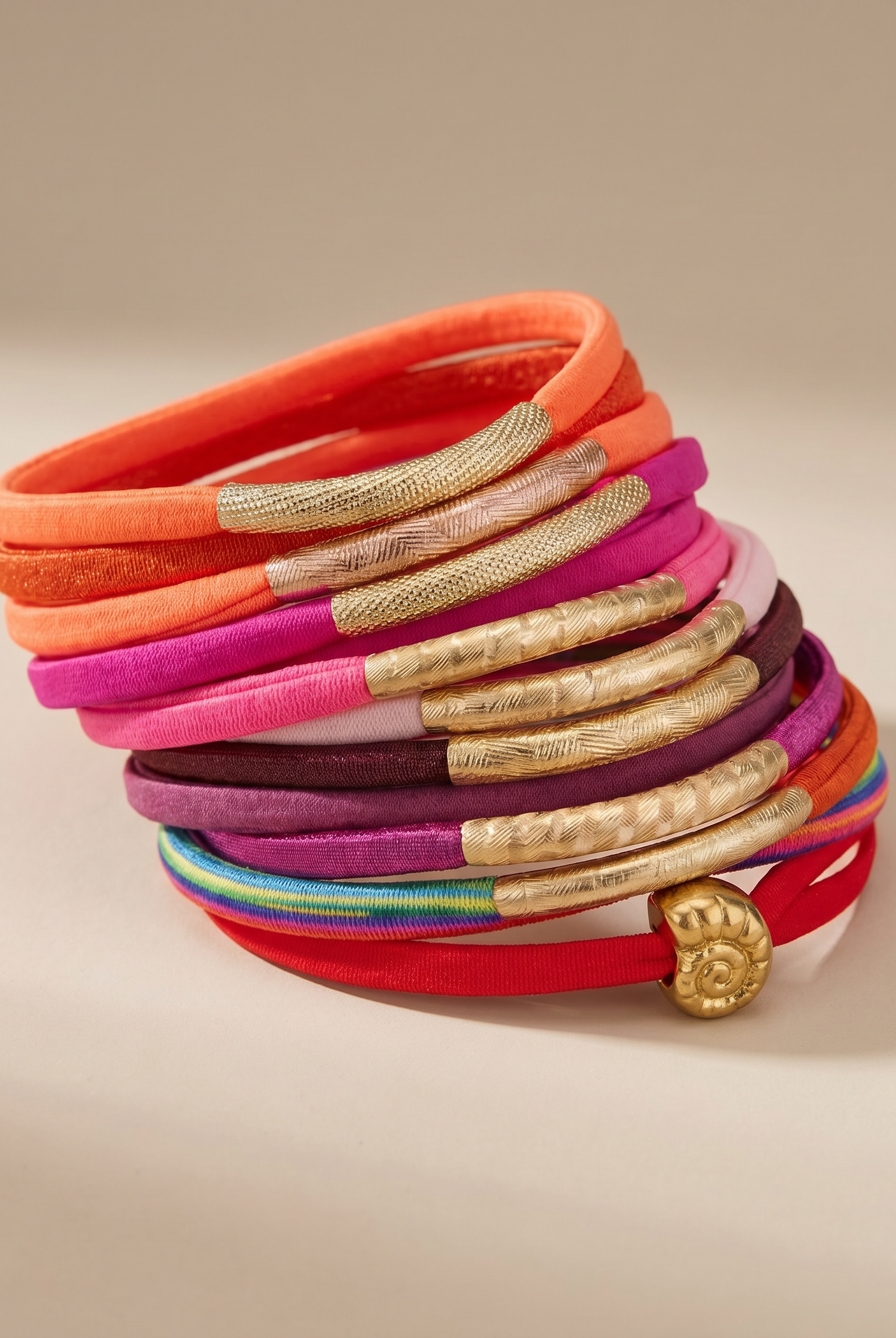 The Golden Tube Bracelet: one bracelet, endless colour combinations