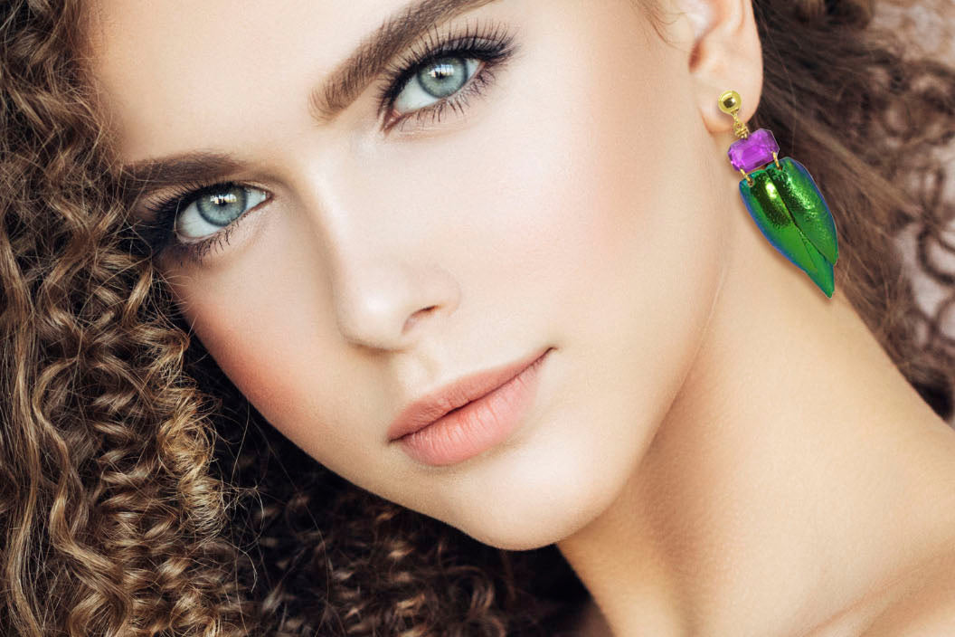 Miccy's | Gemma Beetle - Petite | Skins Earrings