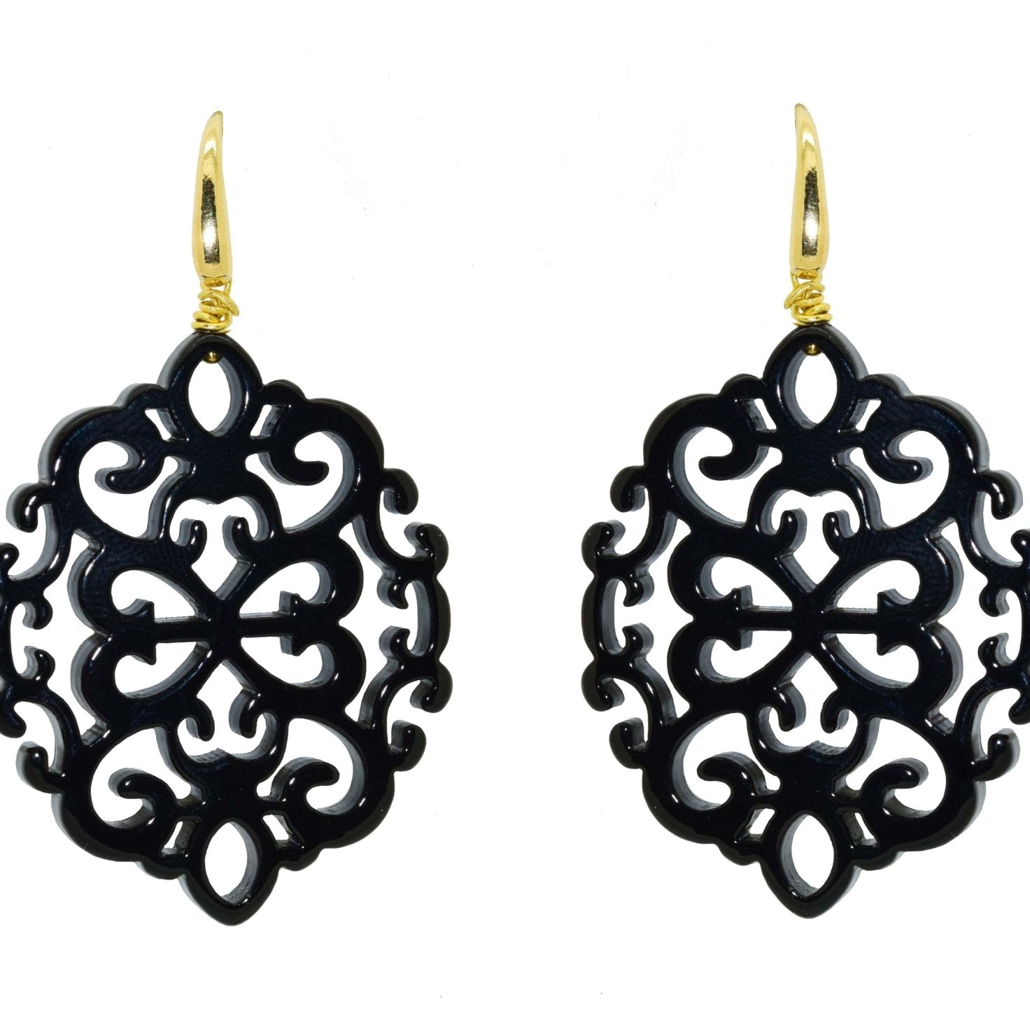Miccy's | Ahlan Black| Petite | Resin Earrings