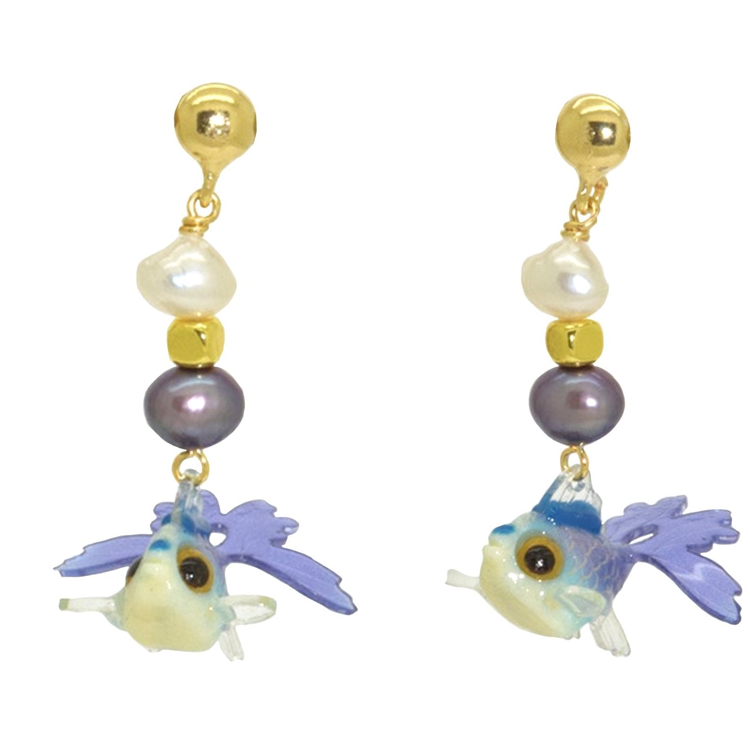 Blub Blue | Shell Earrings - Miccy's Jewelz Europe