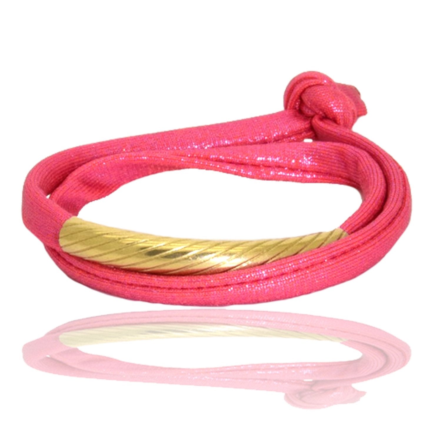 Miccy's | Metallic Peach 14K Golden Tube Bracelet