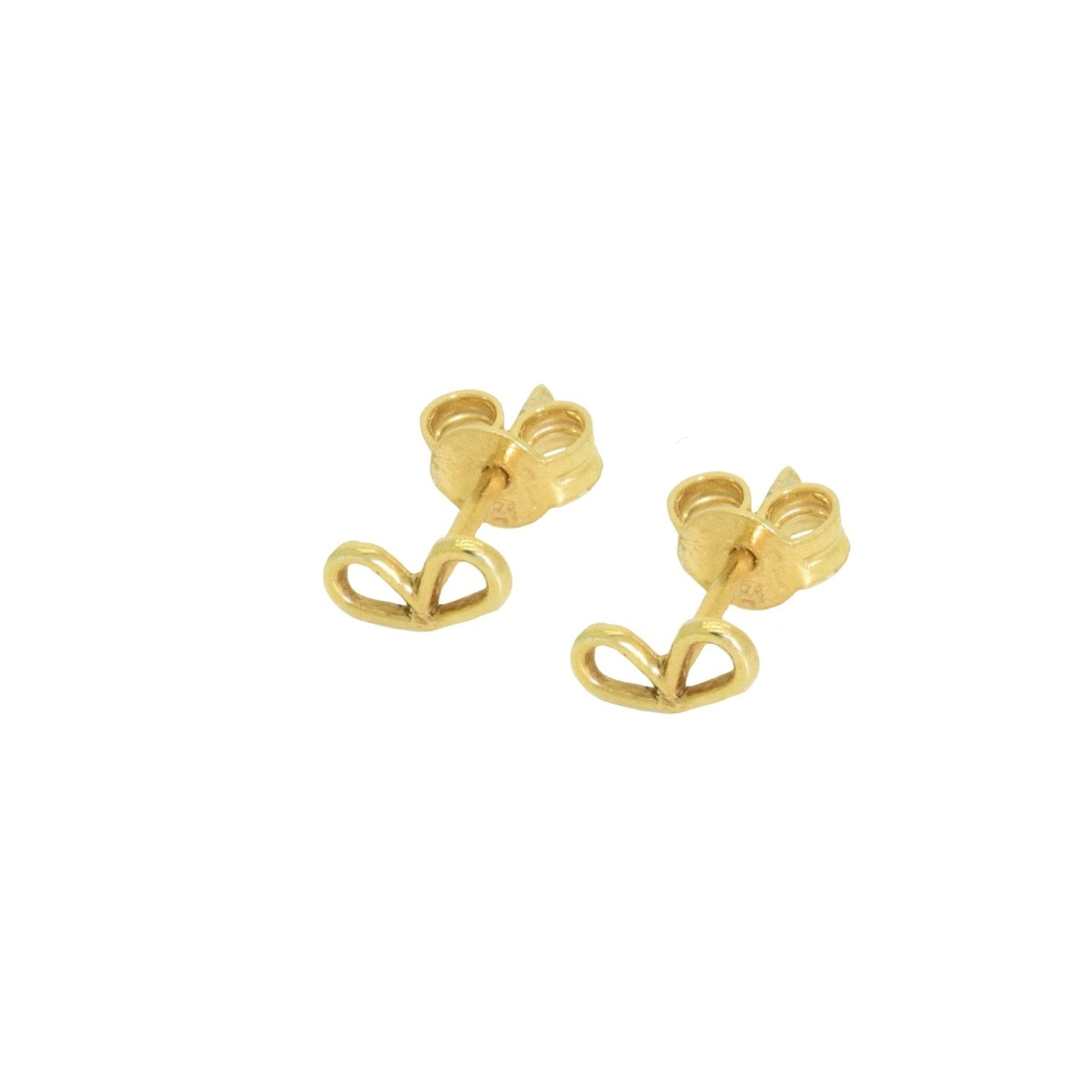 Miccy's | Miccy's Bow XS (1 pair) | Gold Line Earrings