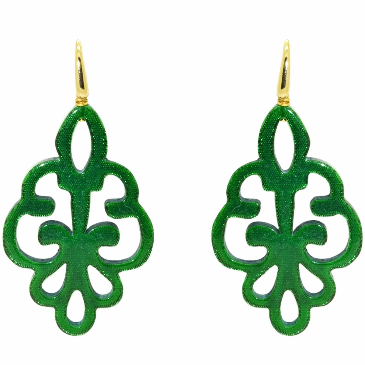 Miccy's | Phula Emerald | Resin Earrings
