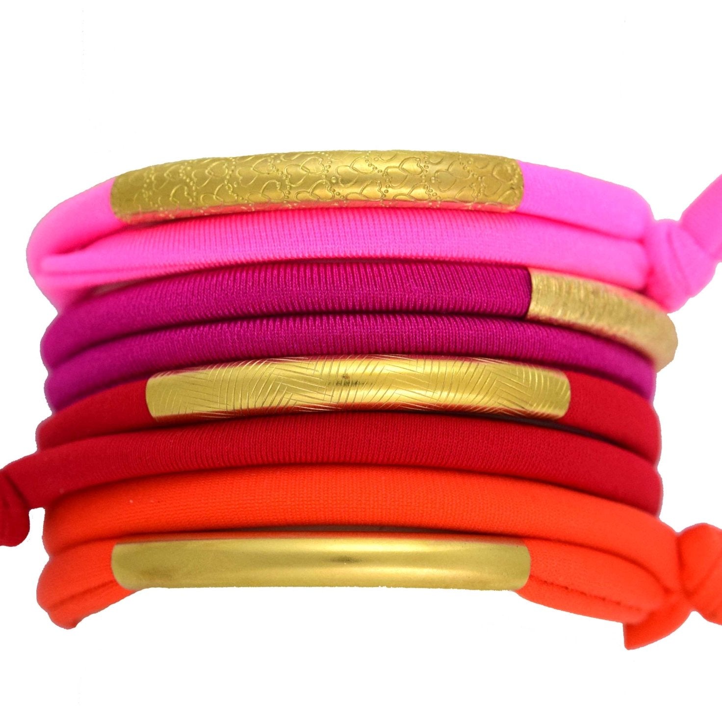 Miccy's | Set of 4 14K Golden Tube Bracelets