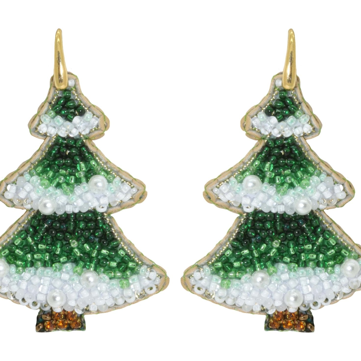 Miccy's | White Christmas | PatchArt Earrings
