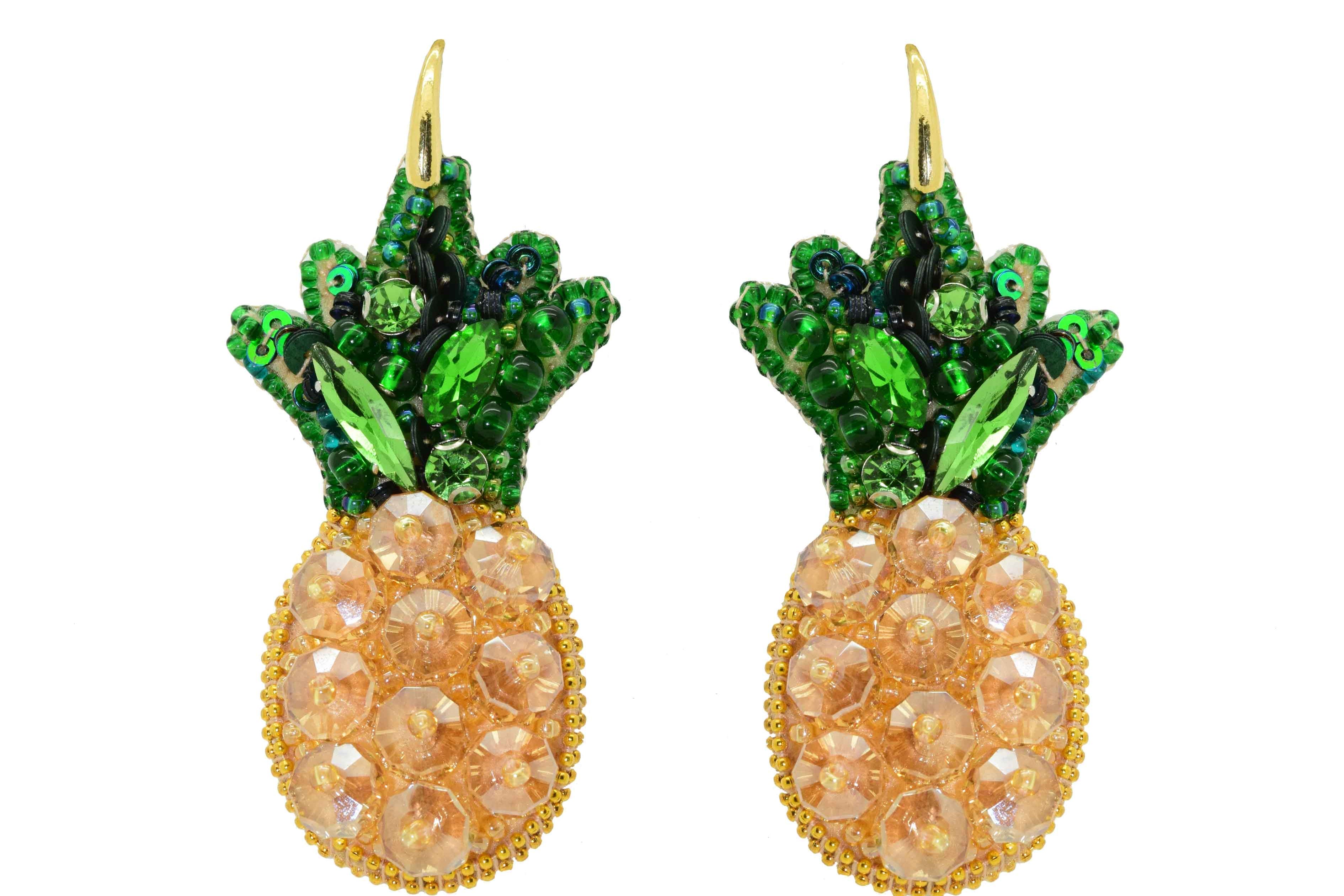 Miccy's | Pineapple | PatchArt Earrings