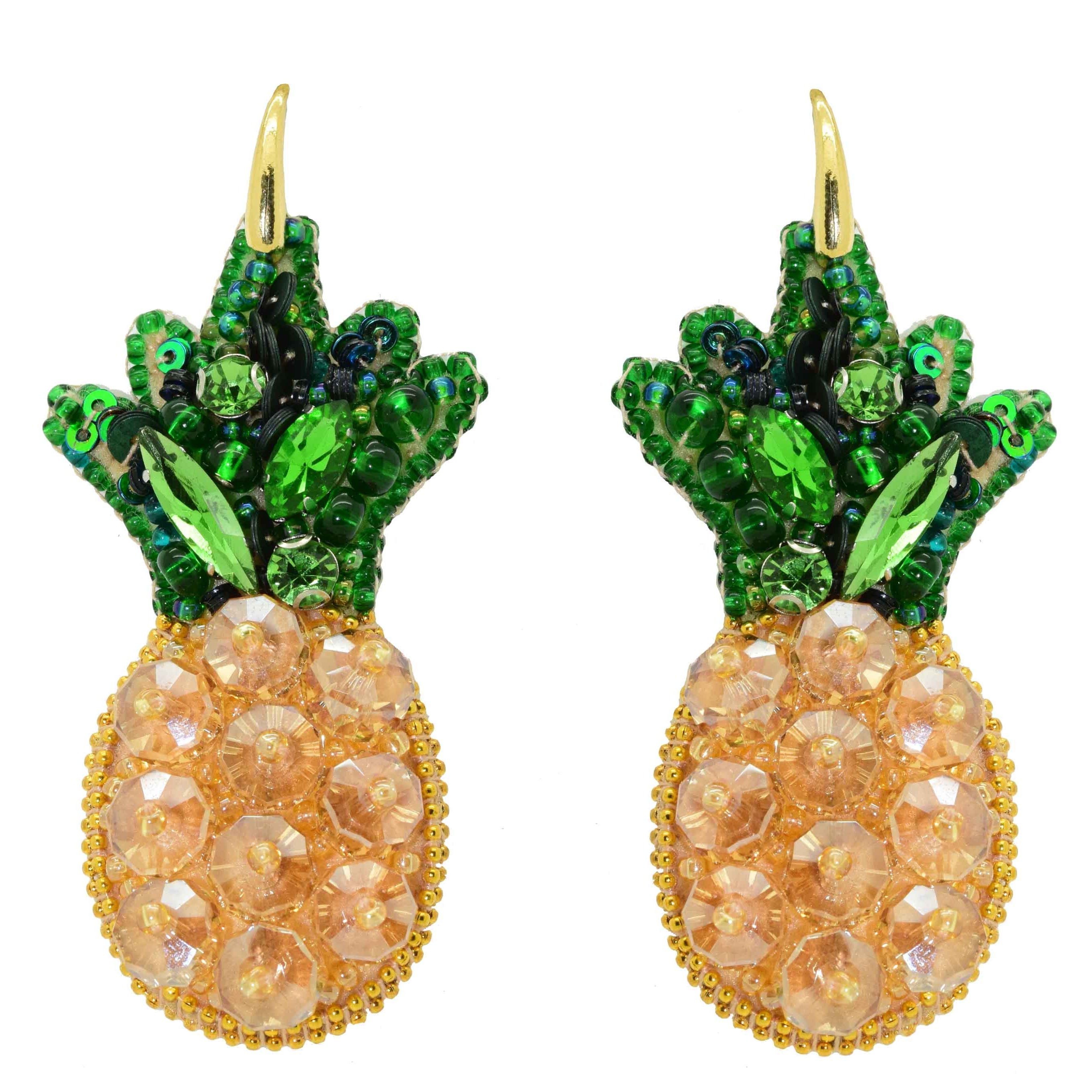 Miccy's | Pineapple | PatchArt Earrings
