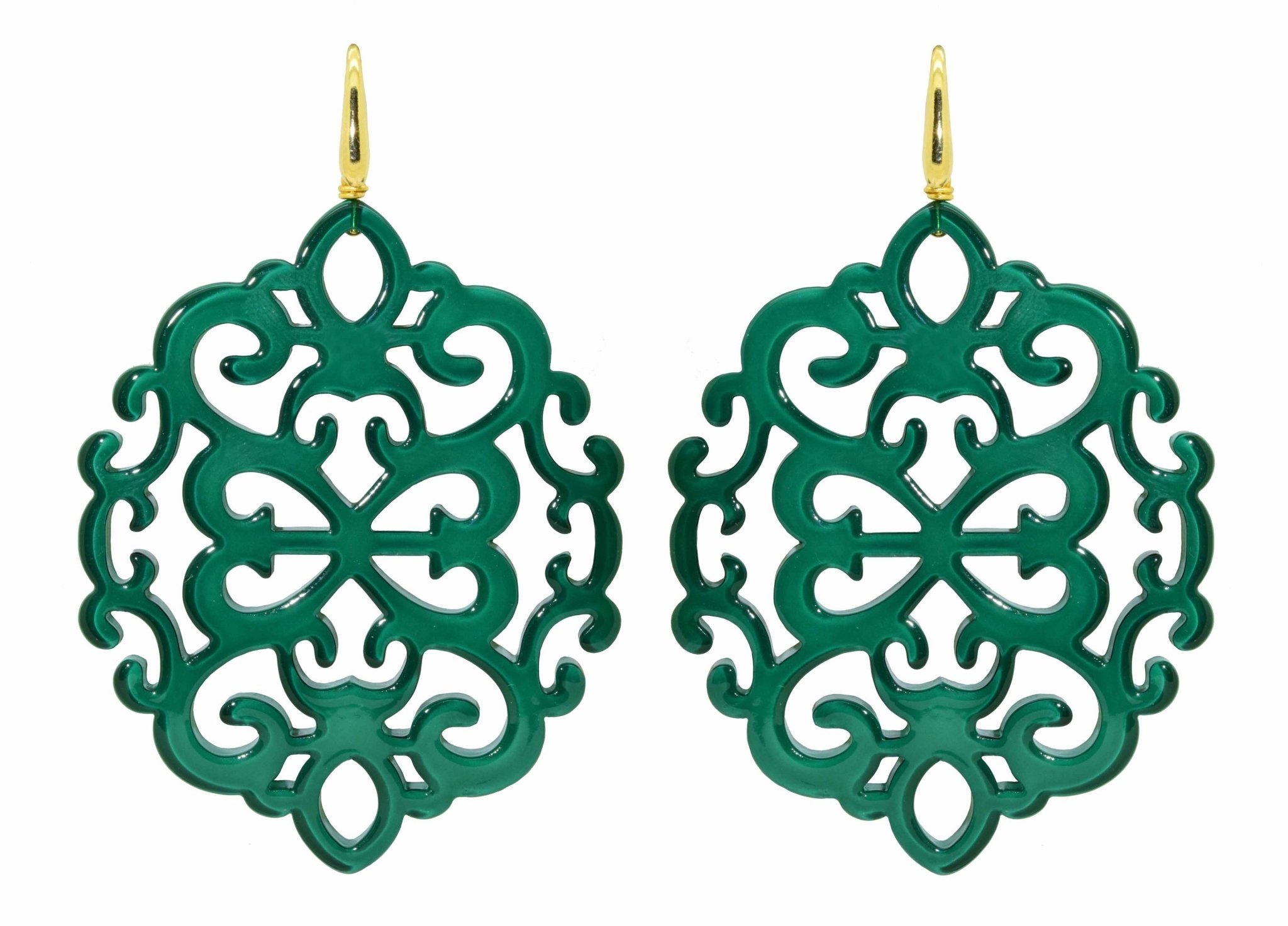 Miccy's | Ahlan Emerald | Resin Earrings