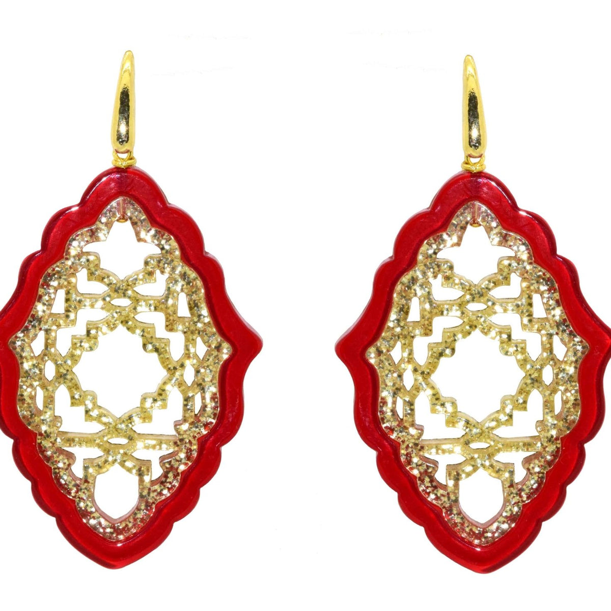 Miccy's | Azizi Red Statement Earrings – Miccy's Jewelz Europe