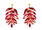 Miccy's | Big Red Leaves | Resin Earrings