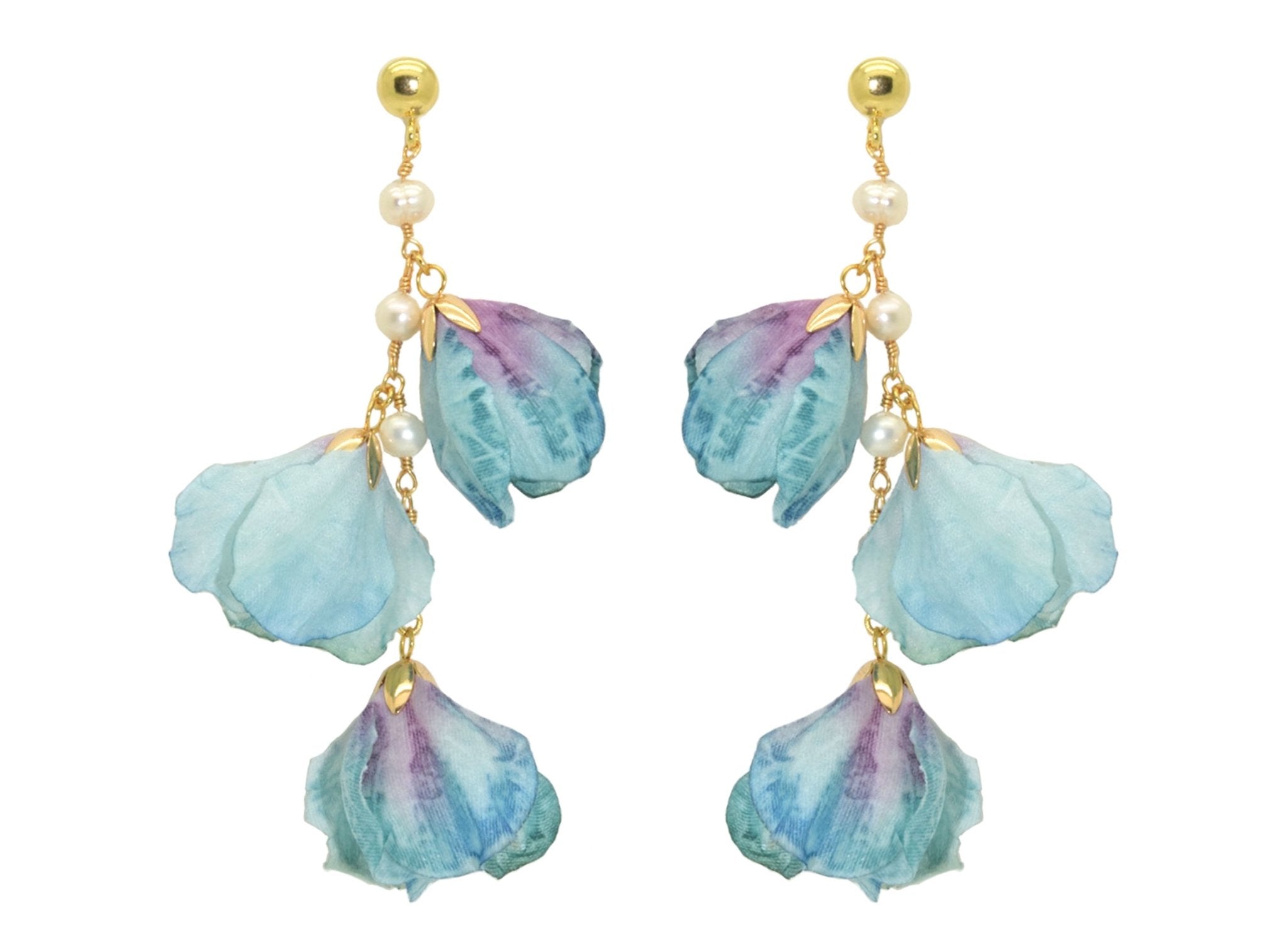 Miccy's | Blue Freesia | Resin Earrings