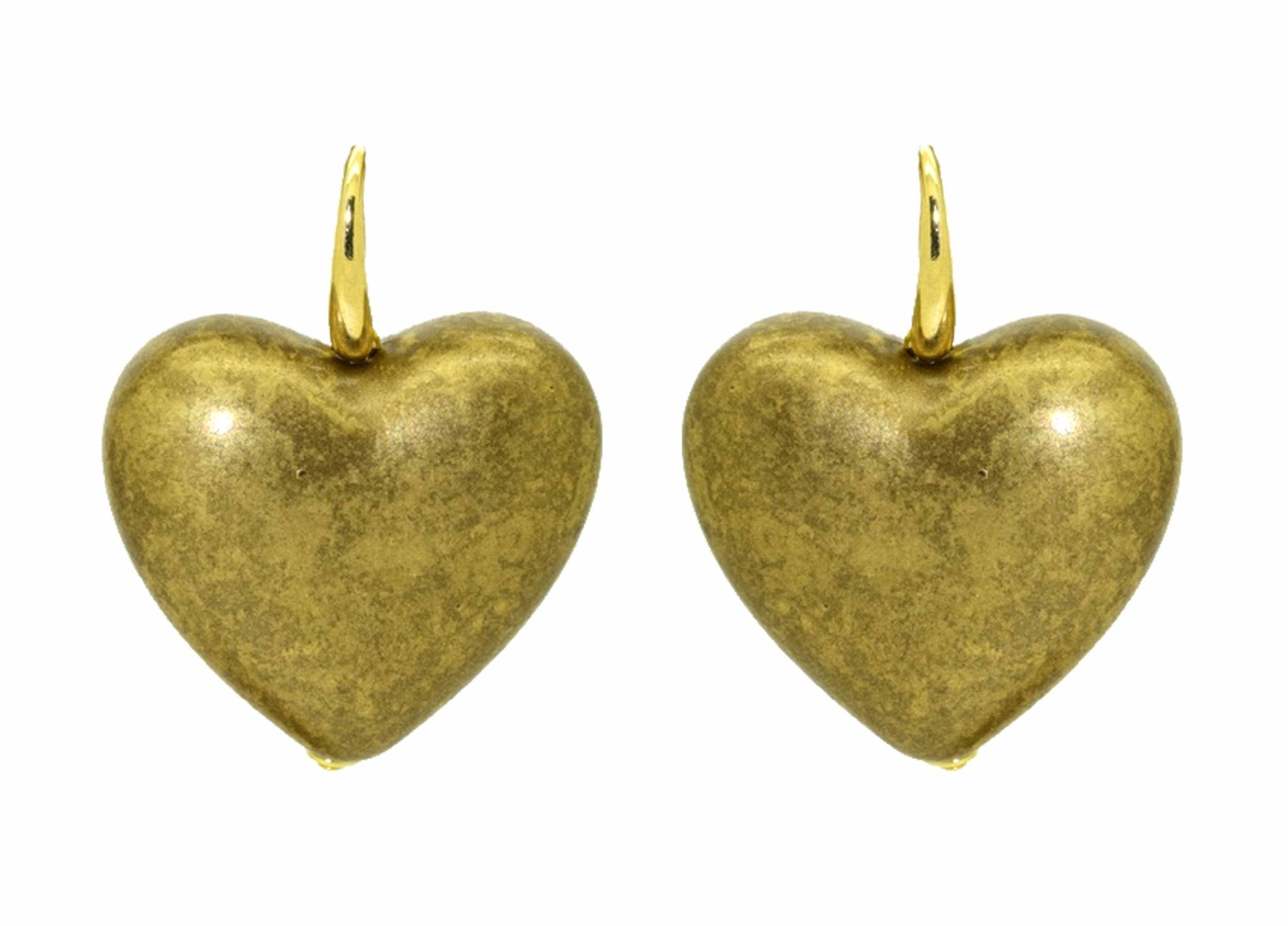 Miccy's | Brasso Hearts | Resin Earrings