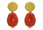 Miccy's | Coral Majorca Pearl Drops | Shell Earrings