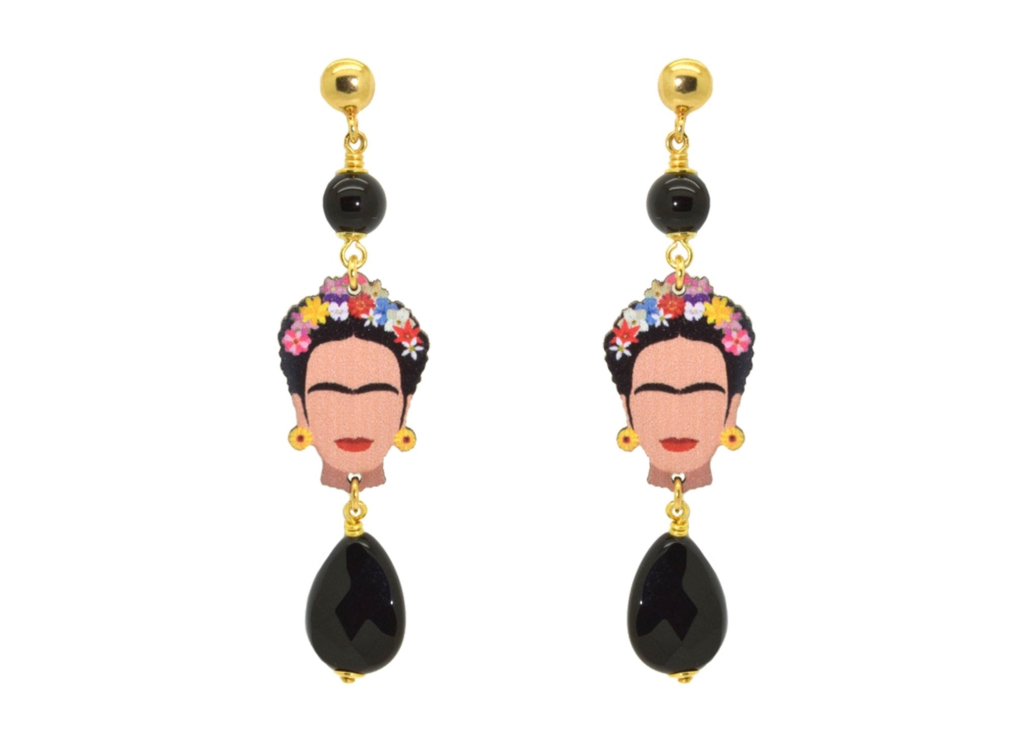 Miccy's | Frida Kahlo black edition | Resin Earrings