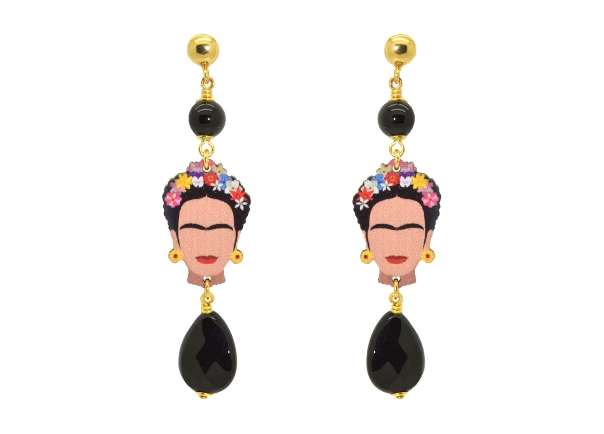 Miccy's | Frida Kahlo black edition | Resin Earrings