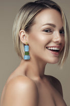 Miccy's | Gemma Aqua | Resin Earrings