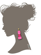 Miccy's | Gemma Barbie Pink | Resin Earrings