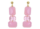 Miccy's | Gemma Pastel Pink | Resin Earrings