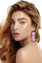 Miccy's | Gemma Pastel Pink | Resin Earrings