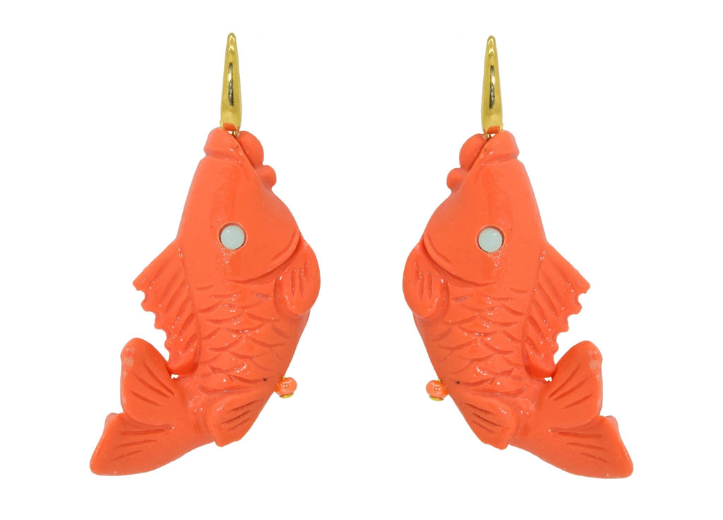 Gold Fish | Resin Earrings - Miccy's Jewelz Europe