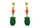 Miccy's | Green Jade Bugs | Gemstone Earrings