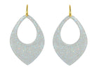 Miccy's | Grey Moondust drops | Resin Earrings