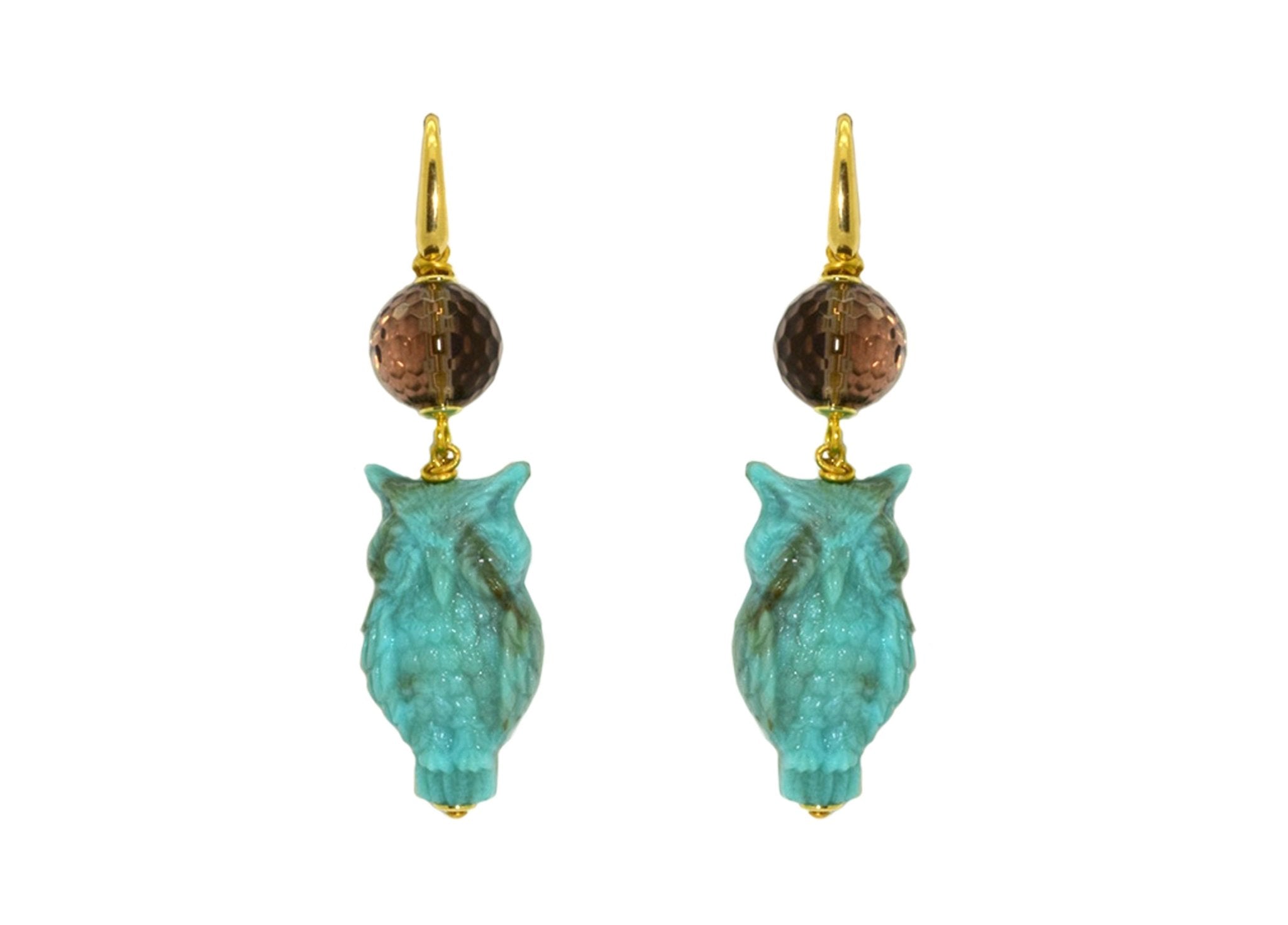 Miccy's | Gufo Turquoise | Resin Earrings