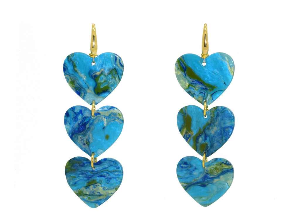 Miccy's | Hearts of The World | Resin Earrings