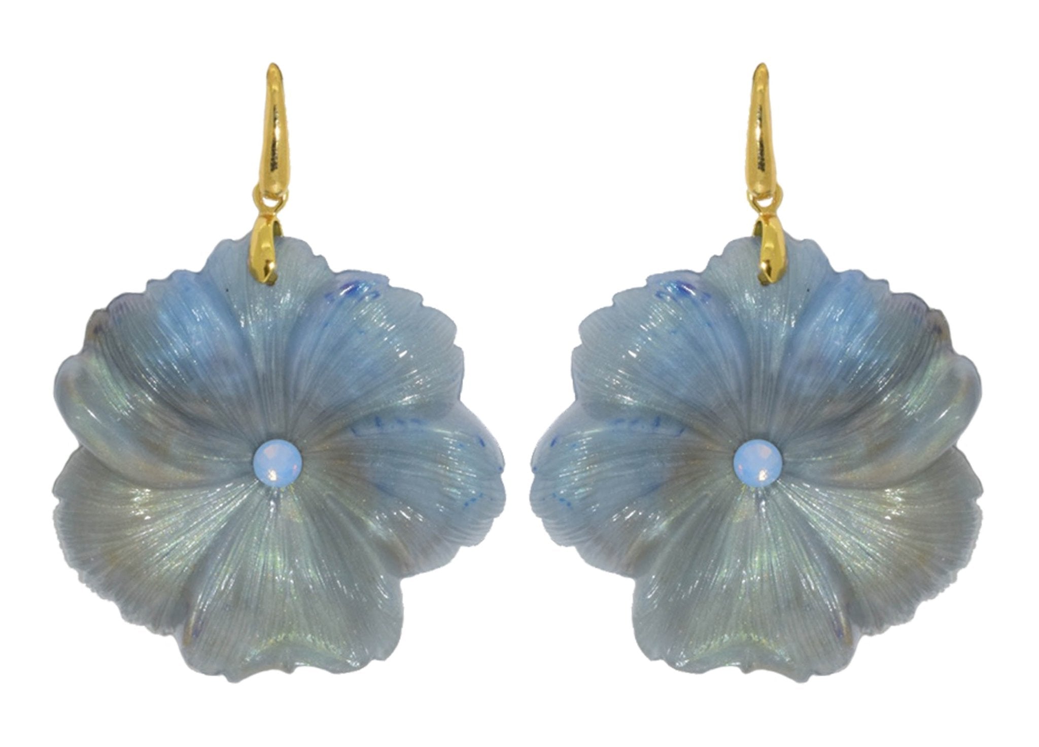 Miccy's | Hibiscus Sky | Resin Earrings