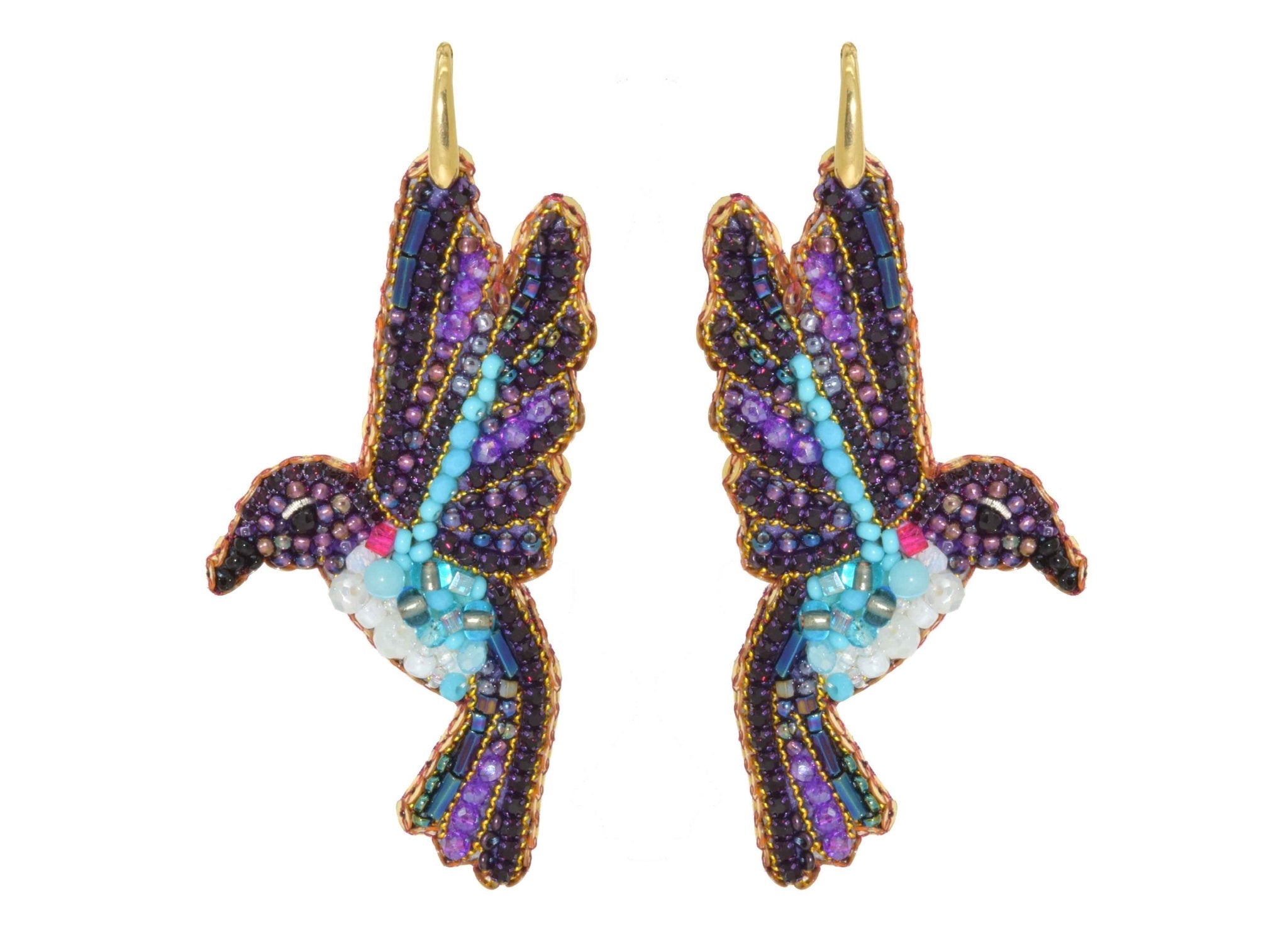 Hummingbird | PatchArt Earrings - Miccy's Jewelz Europe