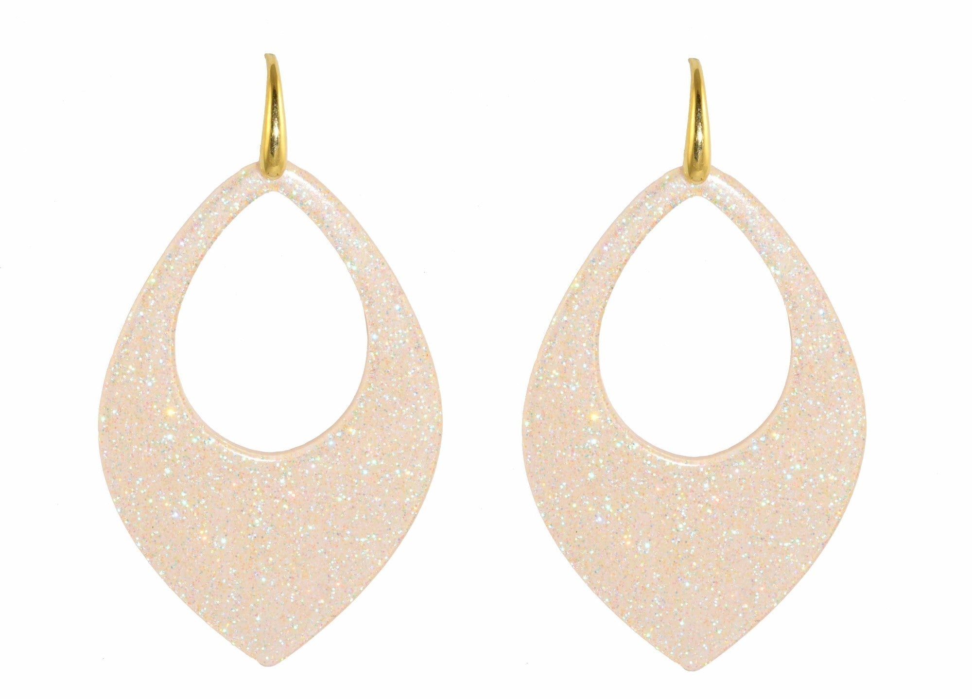 Miccy's | Ivory Moondust Drops | Resin Earrings