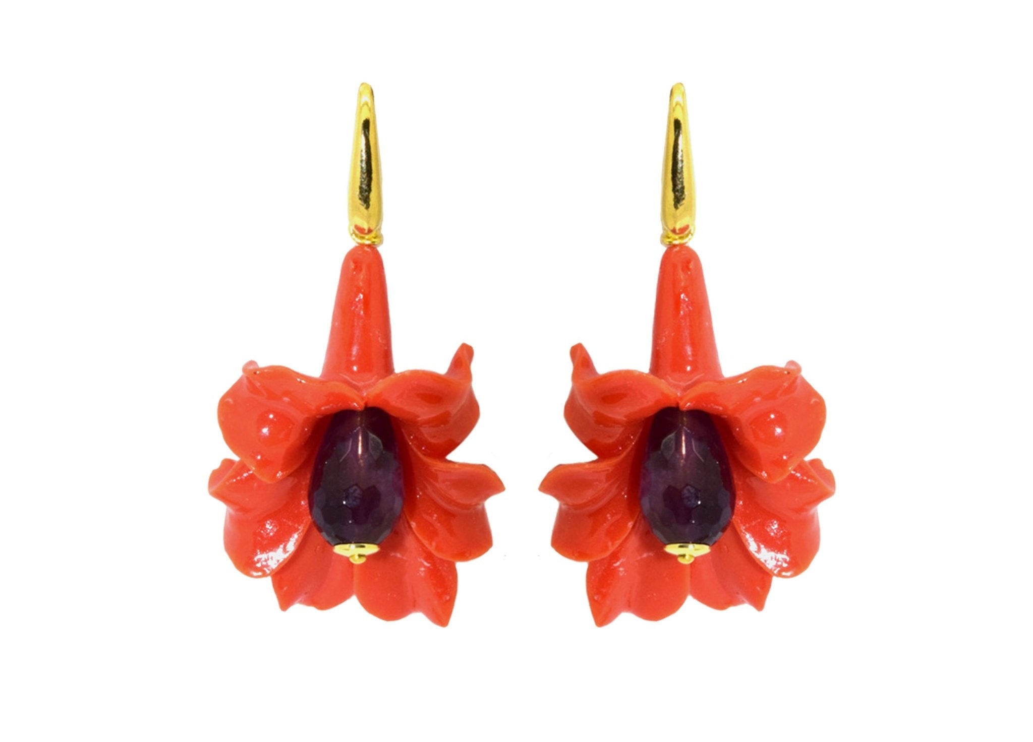 Miccy's | Latour Orange small | Resin Earrings