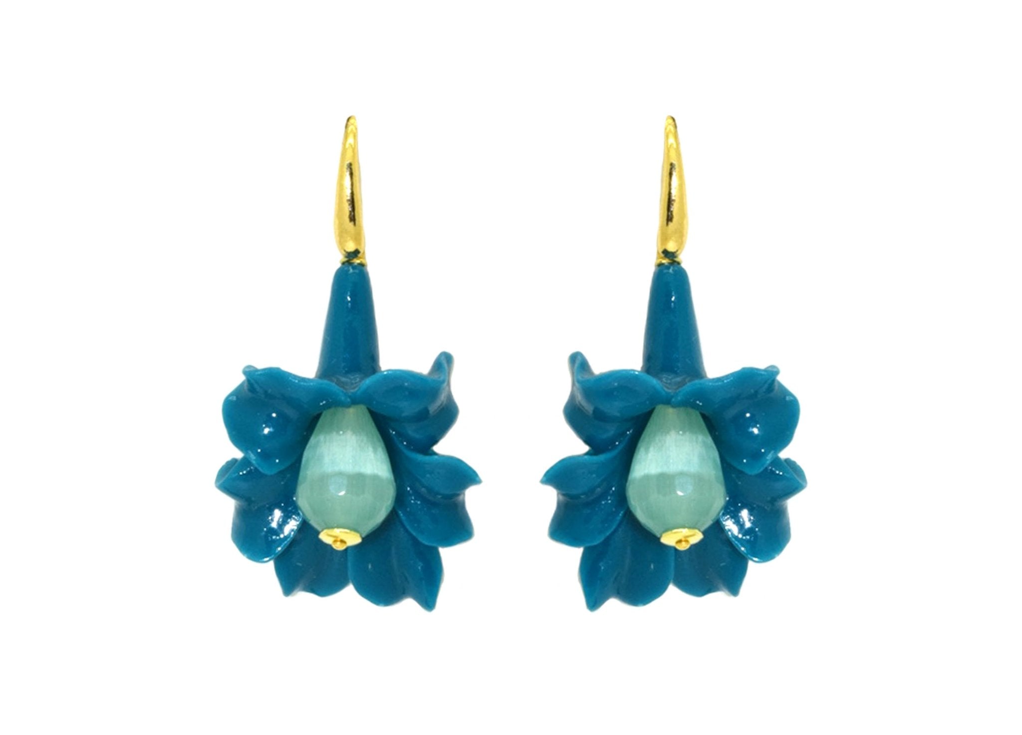 Miccy's | Latour Teal small | Resin Earrings