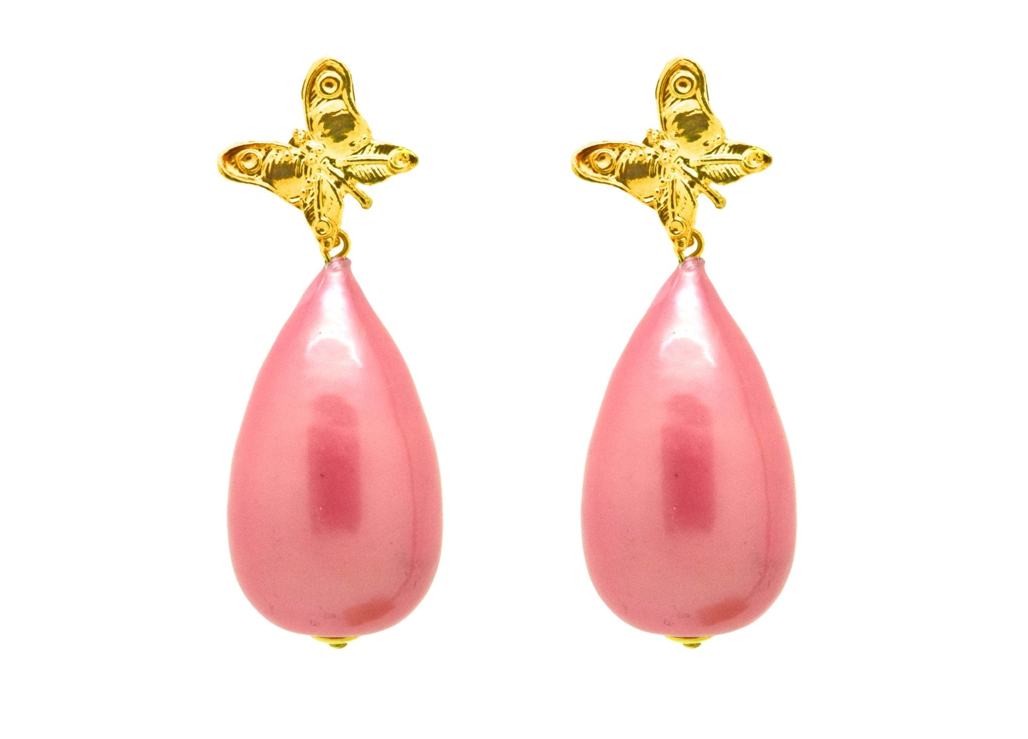 Miccy's | Light Pink Cotton Pearls | Resin Earrings