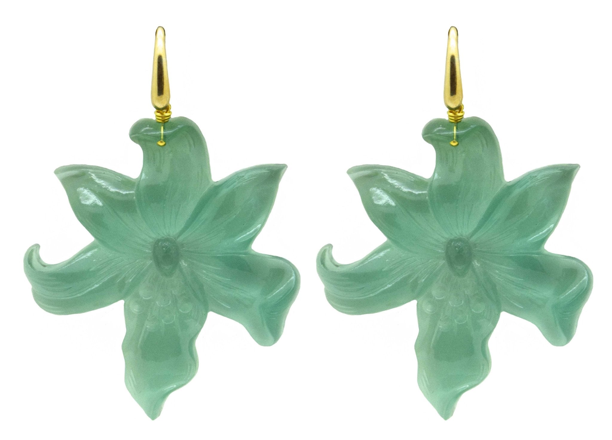 Miccy's | Lilium Green | Resin Earrings