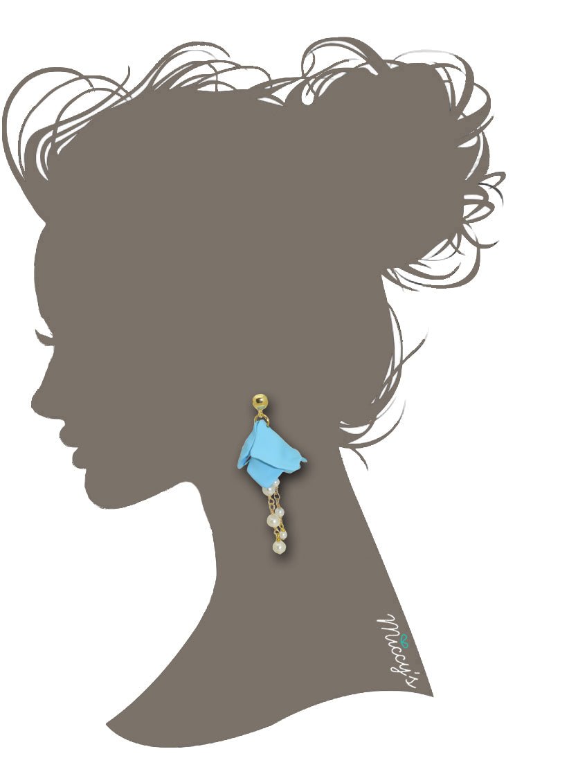 Miccy's | Lou Lou Blue | Resin Earrings