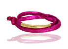 Miccy's | Metallic Fuchsia 14K Golden Tube Bracelet