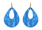 Miccy's | Metallic Waves Electric Blue | Resin Earrings