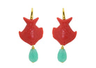 Miccy's | Shark Bait Coral | Resin Earrings