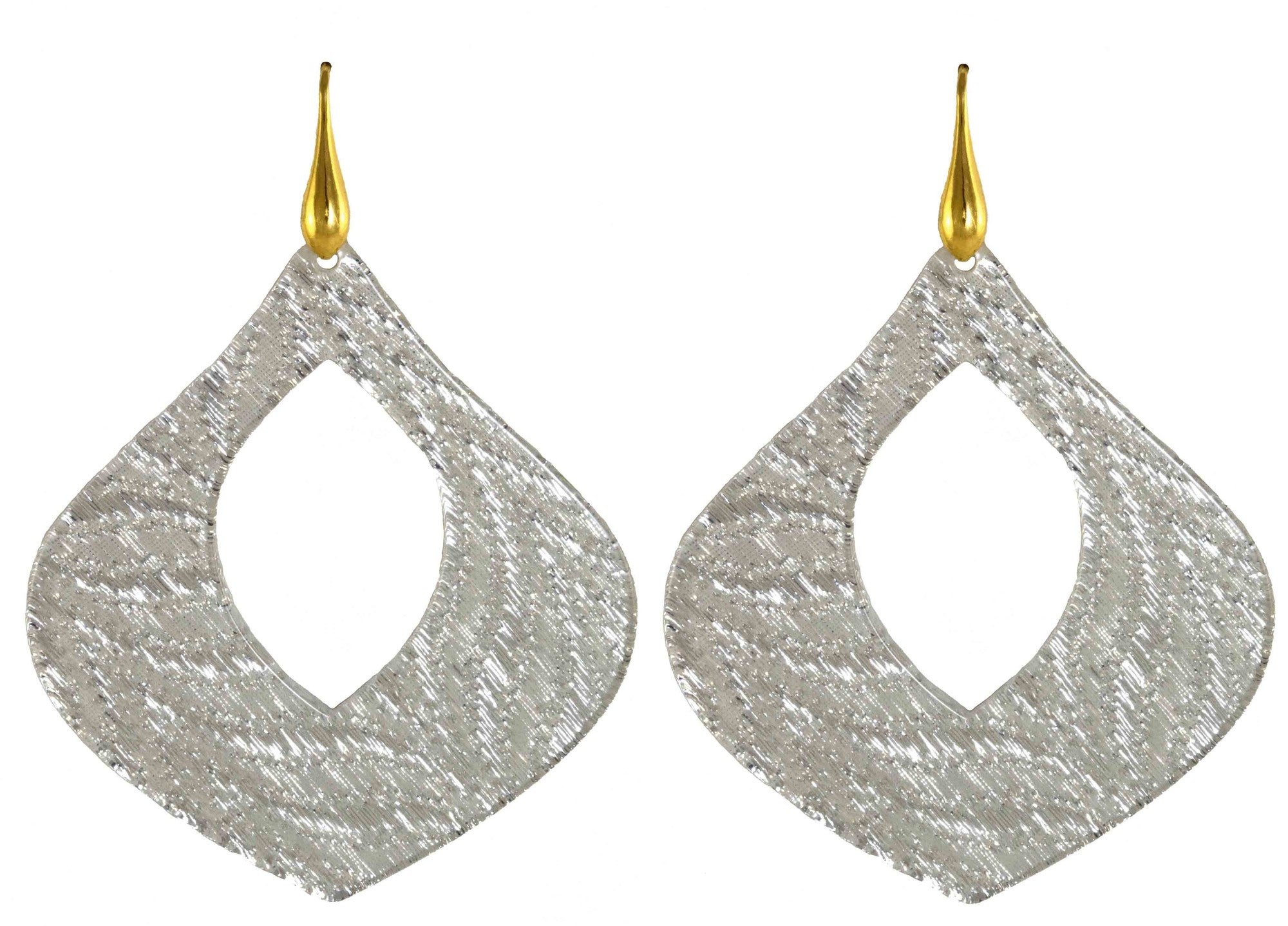 Miccy's | Silver Resin Open Drops | Resin Earrings