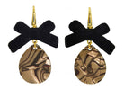 Miccy's | Velvet Bow Caramel | Resin Earrings