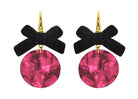 Miccy's | Velvet Bow Cassis | Resin Earrings