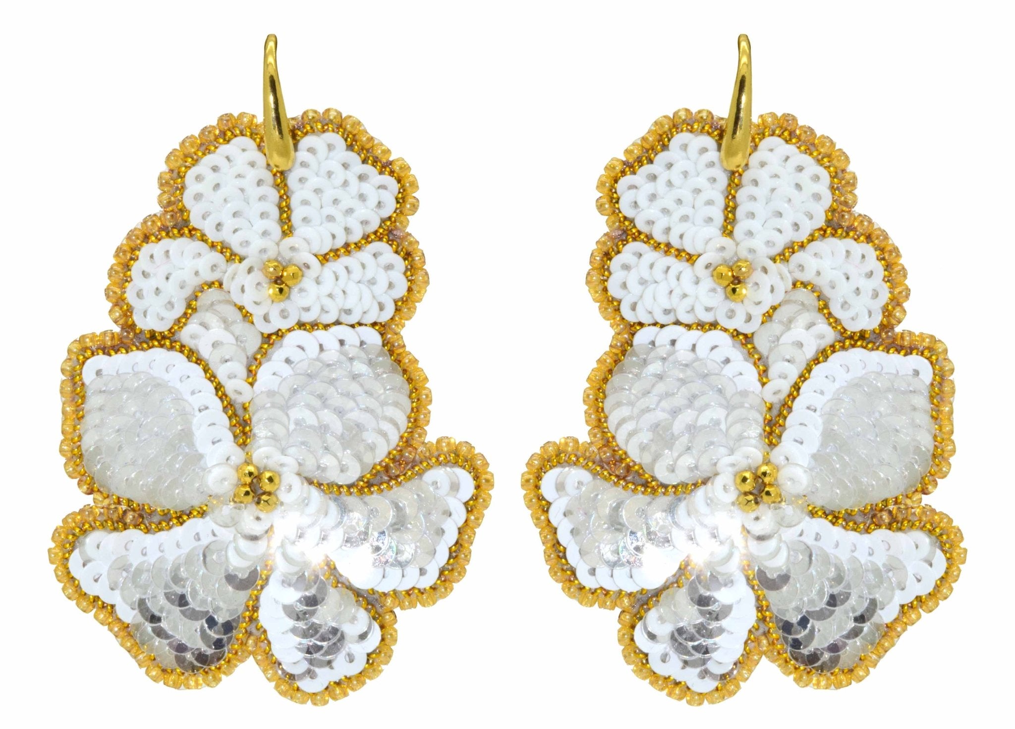 Miccy's | White Mariposa | PatchArt Earrings