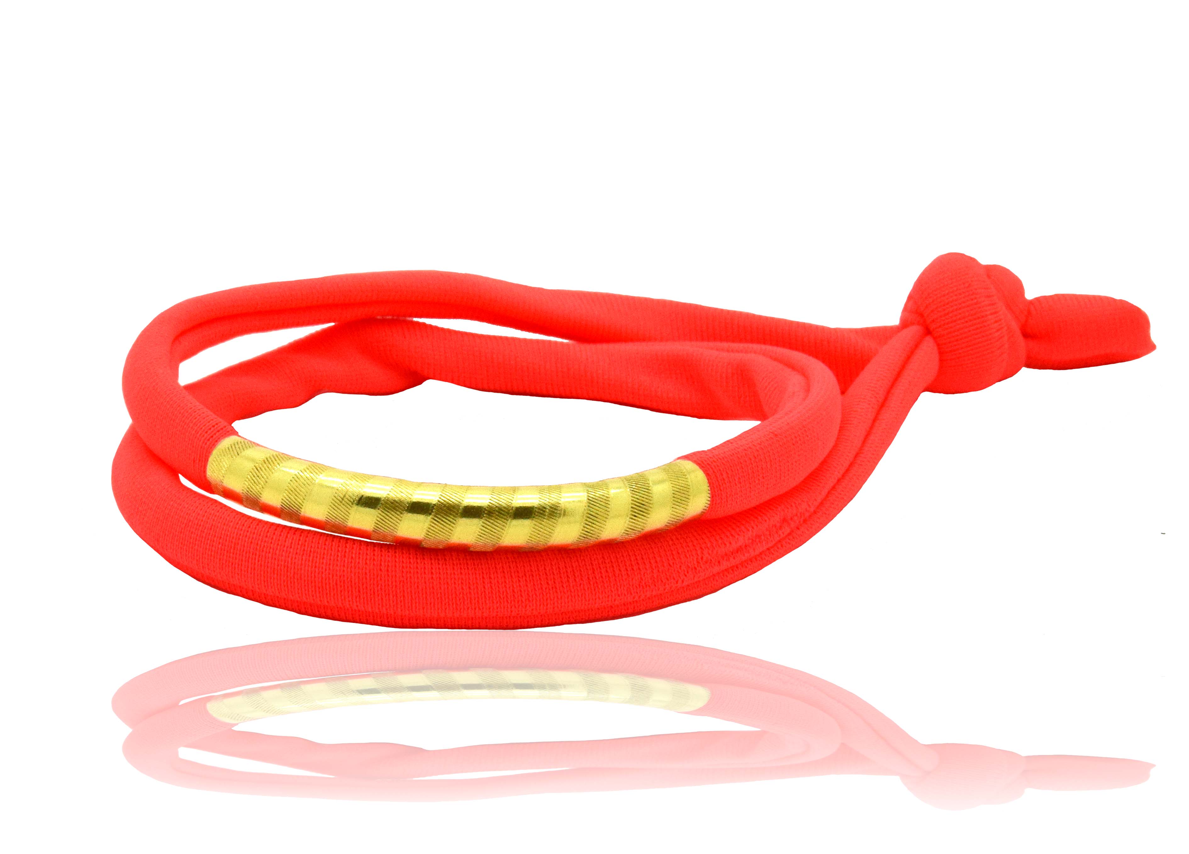 Miccy's | Neon Orange 14K Golden Tube Bracelet