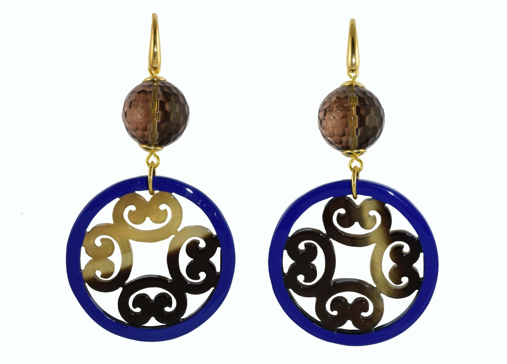 Miccy's | Waraq Royal Blue | Horn Earrings